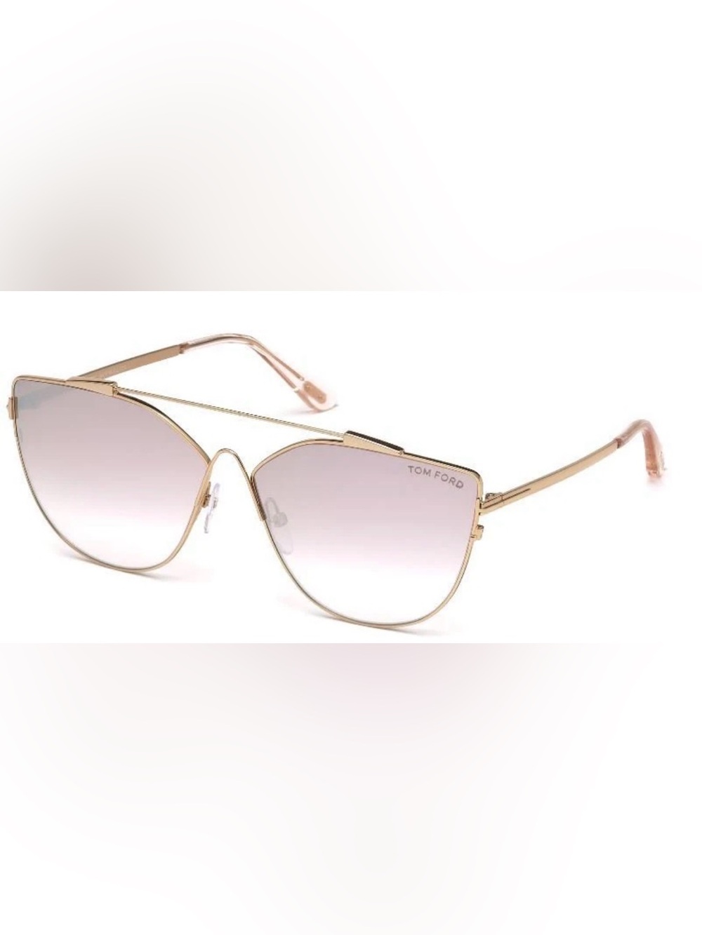 Tom Ford Jacquelyn Gold Frame Pink Gradient Cat-Eye Sunglasses